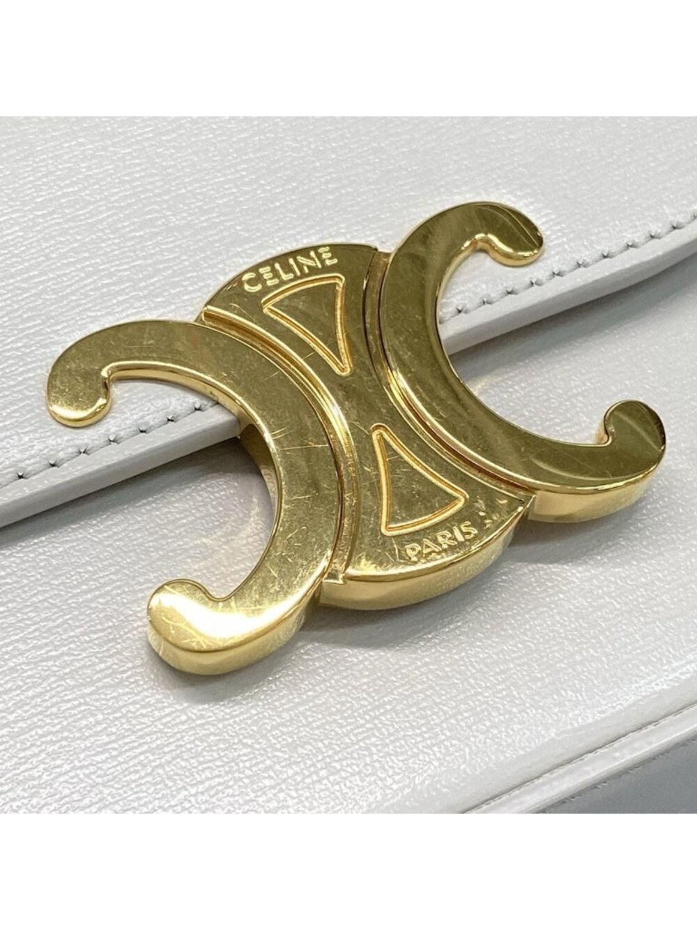 Celine Shoulder Bag Mini Claude Light Gray - Picture 12 of 15